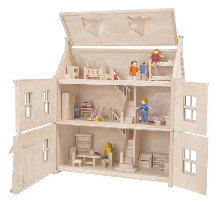 Casita Muñecas Madera Victoriana Plantoys - Nanetes